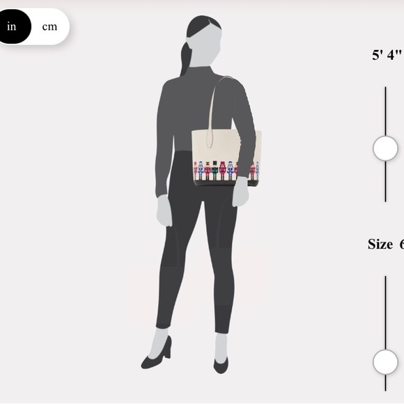 ♠️💕🎄Kate Spade Oh What Fun Nutcracker Leather Tote with Holiday Wristlet 🎁 - Picture 6 of 8